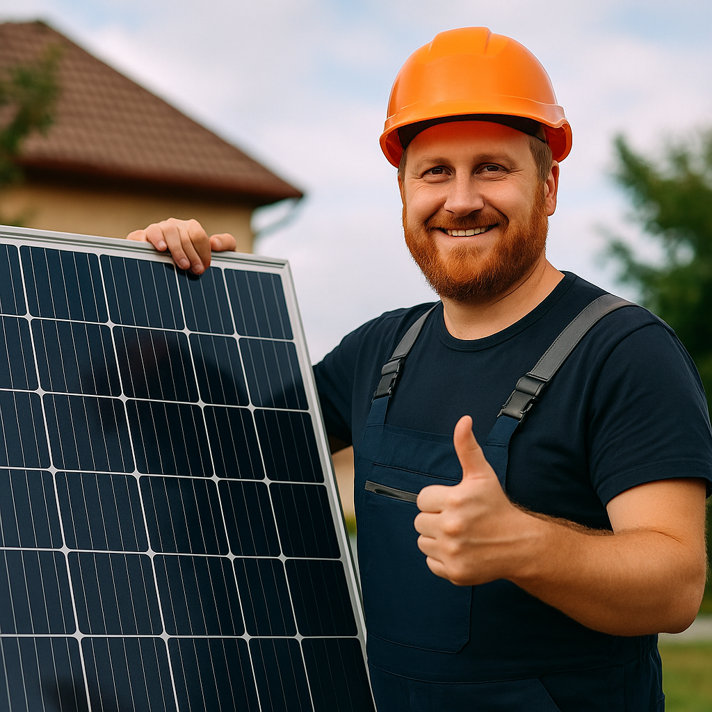 PV-Techniker Reparatur und Installation